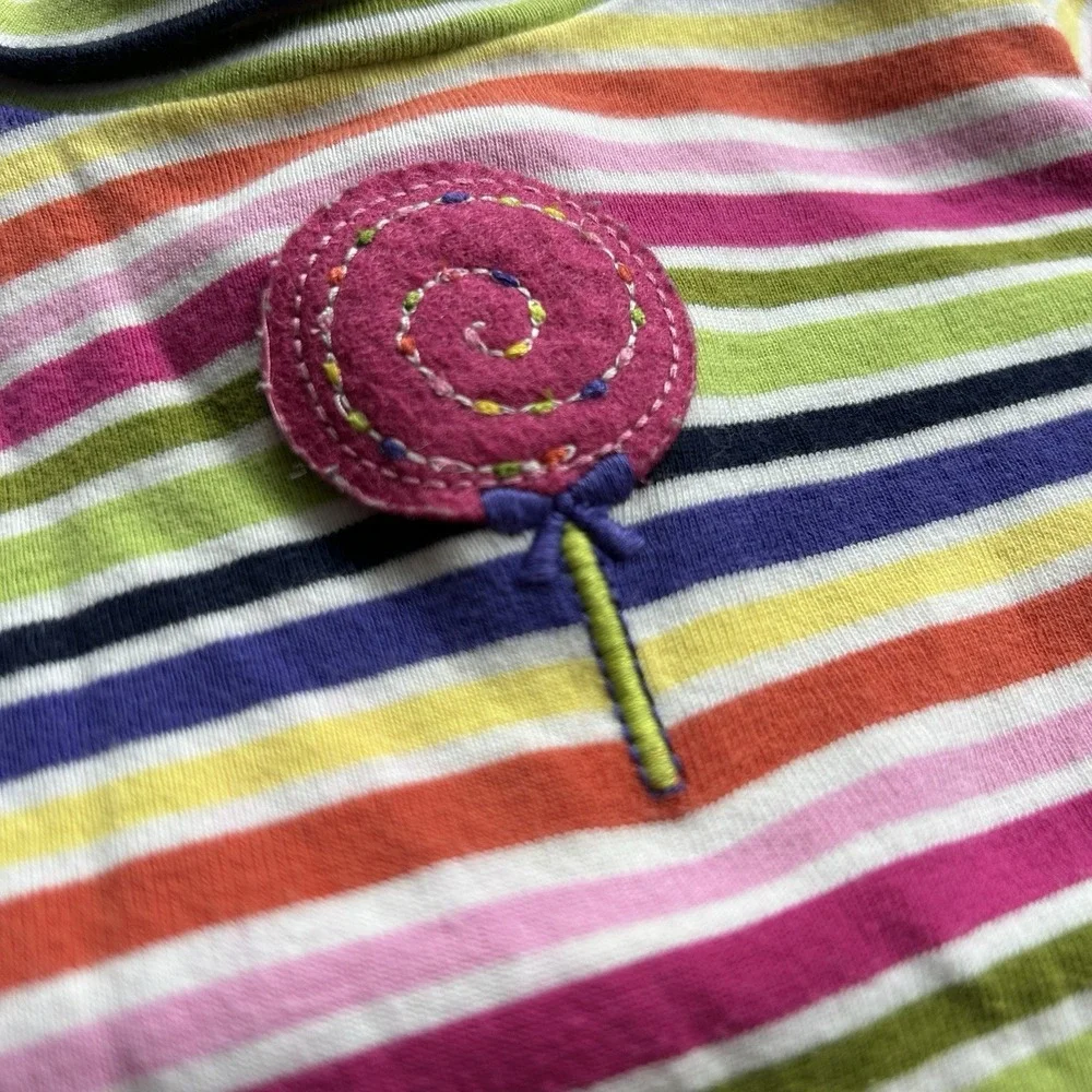Gymboree 2008‎ Candy Shoppe Turtle Neck One Piece Size 2T Rainbow Retro